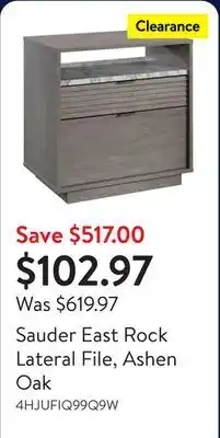 Walmart Sauder East Rock Lateral File, Ashen Oak offer