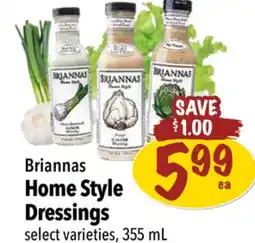 Farm Boy Briannas Home Style Dressings offer