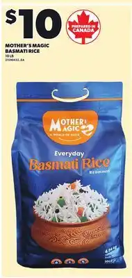 Loblaws MOTHER'S MAGIC BASMATI RICE, 10 LB offer