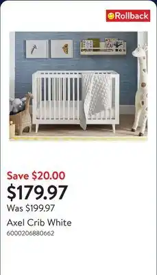 Walmart Axel Crib White offer