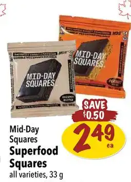 Farm Boy Mid-Day Squares Superfood Squares offer