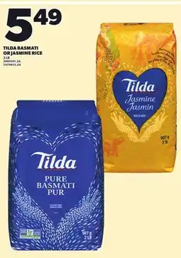 Loblaws TILDA BASMATI OR JASMINE RICE, 2 LB offer