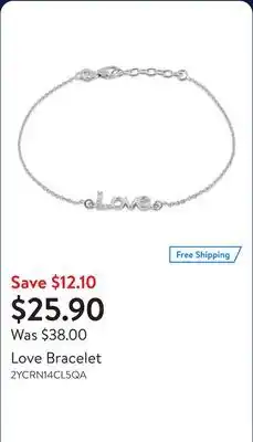 Walmart Love Bracelet offer