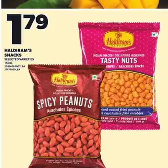 Loblaws HALDIRAM'S SNACKS, 150g offer