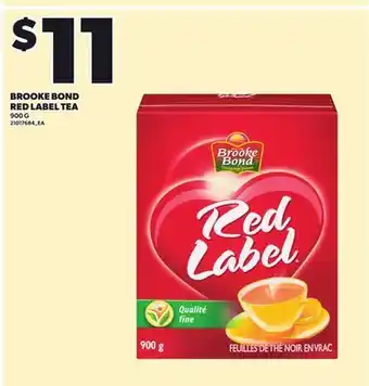 Loblaws BROOKE BOND RED LABEL TEA, 900G offer