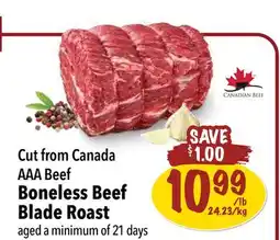 Farm Boy Boneless Beef Blade Roast offer