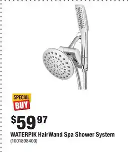 Home Depot WATERPIK HairWand Spa Shower System offer