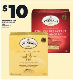 Loblaws TWINING'S TEA, 50'S offer