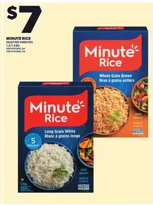 Loblaws MINUTE RICE, 1.2/1.4 KG offer