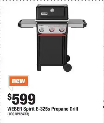 Home Depot WEBER Spirit E-325s Propane Grill offer