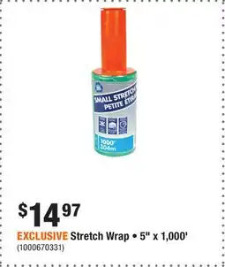 Home Depot EXCLUSIVE Stretch Wrap • 5 x 1,000' offer