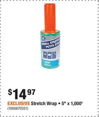 Home Depot EXCLUSIVE Stretch Wrap • 5 x 1,000' offer