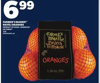 Loblaws FARMER'S MARKET NAVEL ORANGES, 3LB offer