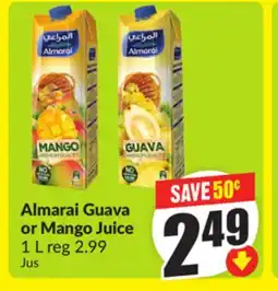 Chalo FreshCo Almarai Guava or Mango Juice 1 L offer