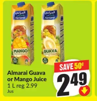 Chalo FreshCo Almarai Guava or Mango Juice 1 L offer