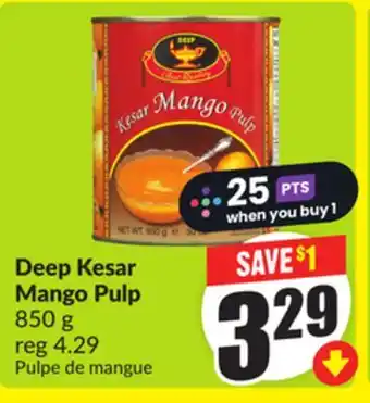 Chalo FreshCo Deep Kesar Mango Pulp 850 g offer