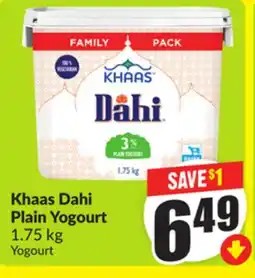 Chalo FreshCo Khaas Dahi Plain Yogourt 1.75 kg offer