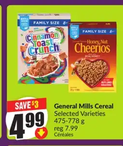 Chalo FreshCo General Mills Cereal Selected Varieties 475-778 g offer