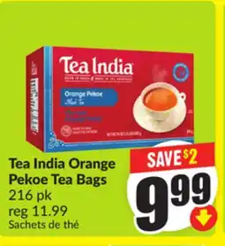 Chalo FreshCo Tea India Orange Pekoe Tea Bags 216 pk offer