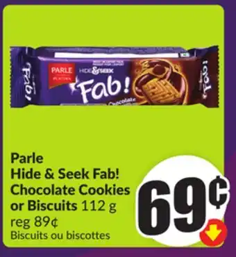 Chalo FreshCo Hide & Seek Fab! Chocolate Cookies or Biscuits 112 g offer