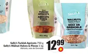 Chalo FreshCo Sally's Turkish Apricots 750 g Walnut Halves & Pieces offer