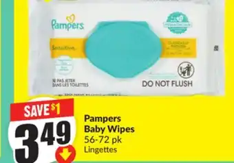 Chalo FreshCo Pampers Baby Wipes 56-72 pk offer