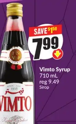 Chalo FreshCo Vimto Syrup 710 mL offer