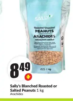 Chalo FreshCo Sally's Blanched Roasted or Salted Peanuts 1 kg offer