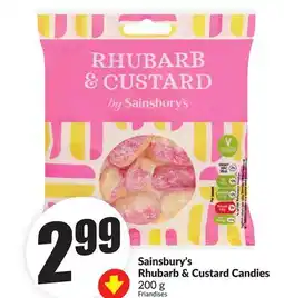 Chalo FreshCo Sainsbury's Rhubarb & Custard Candies 200 g offer