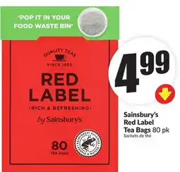 Chalo FreshCo Sainsbury's Red Label Tea Bags offer