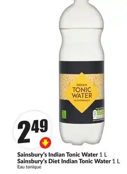 Chalo FreshCo Sainsbury's Indian Tonic Water 1 L Sainsbury's Diet Indian Tonic Water 1 L offer