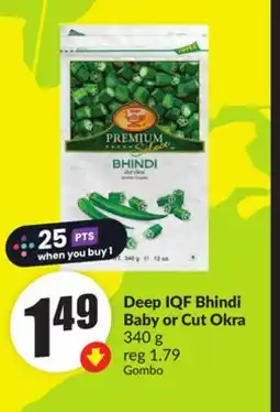 Chalo FreshCo Deep IQF Bhindi Baby or Cut Okra 340 g offer