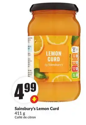 Chalo FreshCo Sainsbury's Lemon Curd 411 g offer