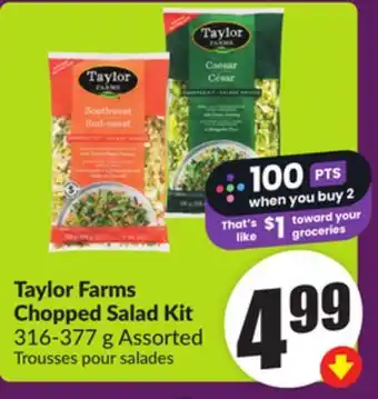 Chalo FreshCo Taylor Farms Chopped Salad Kit 316-377 g Assorted offer