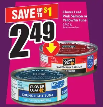 Chalo FreshCo Clover Leaf Pink Salmon or Yellowfin Tuna 142 g offer