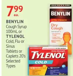 IDA Pharmacy BENYLIN or TYLENOL offer