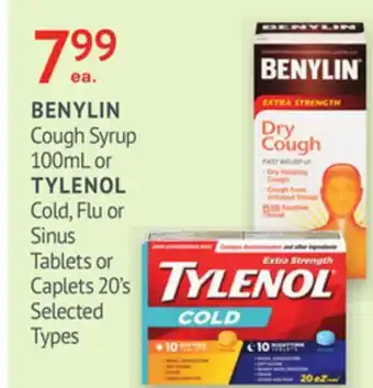 IDA Pharmacy BENYLIN or TYLENOL offer