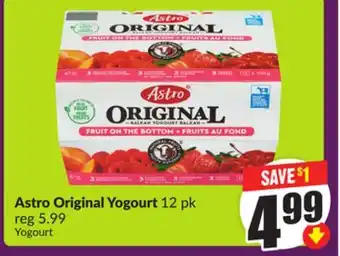 Chalo FreshCo Astro Original Yogourt 12 pk offer