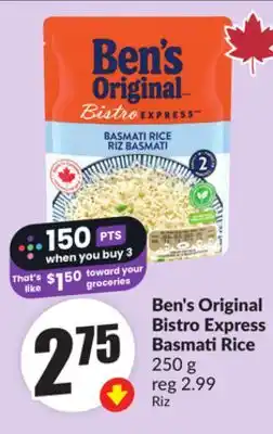 Chalo FreshCo Ben's Original Bistro Express Basmati Rice offer