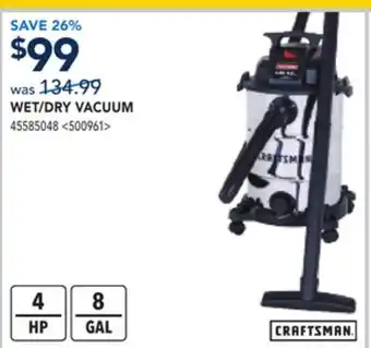 RONA WET/DRY VACUUM offer