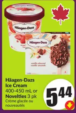 Chalo FreshCo Häagen-Dazs Ice Cream 400-450 mL or Novelties 3 pk offer