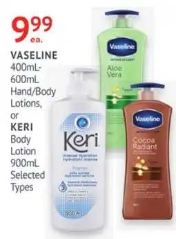 IDA Pharmacy VASELINE or KERI offer