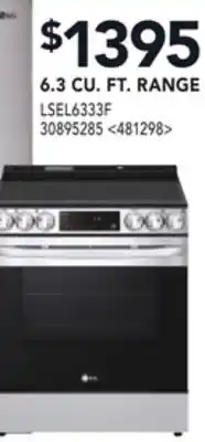 RONA 6.3 CU. FT. RANGE offer