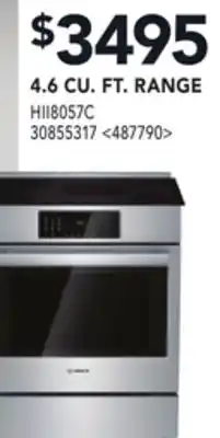 RONA BOSCH 4.6 CU. FT. RANGE offer