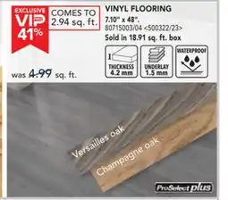 RONA Vinyl Flooring offer