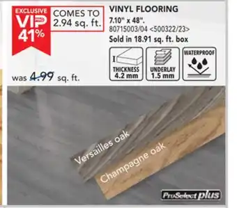 RONA Vinyl Flooring offer