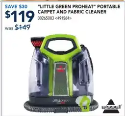 RONA LITTLE GREEN PROHEAT PORTABLE CARPET AND FABRIC CLEANER offer