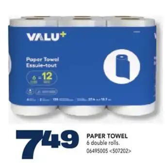 RONA VALU+ PAPER TOWEL offer