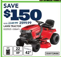 RONA CRAFTSMAN LAWN TRACTOR offer