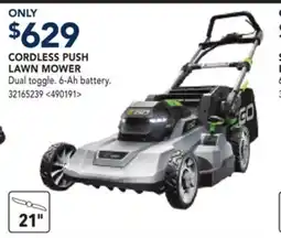 RONA EGO CORDLESS PUSH LAWN MOWER offer